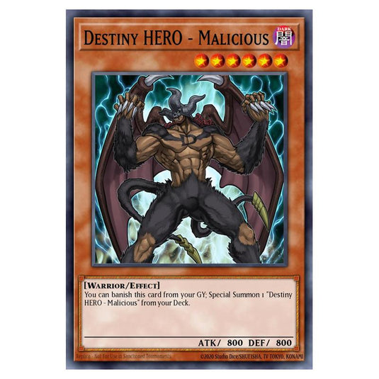 Yu-Gi-Oh! - Speed Duel GX - Duel Academy Box - Destiny HERO - Malicious (Common) SGX1-ENB08