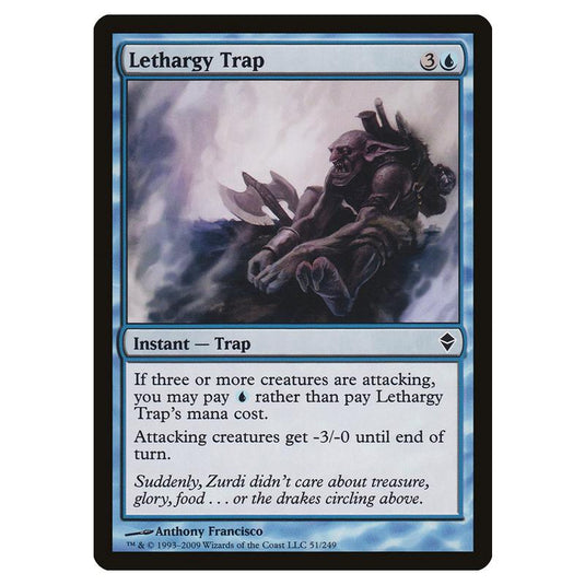 Magic The Gathering - Zendikar - Lethargy Trap - 51/249