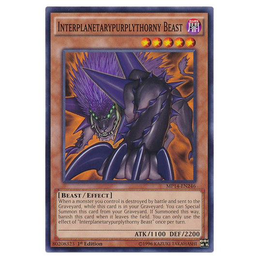 Yu-Gi-Oh! - 2014 Mega-Tin Mega Pack - Interplanetarypurplythorny Beast (Common) MP14-EN246