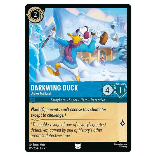 Lorcana - Winterspell - Darkwing Duck - Drake Mallard (Uncommon) - 145/204