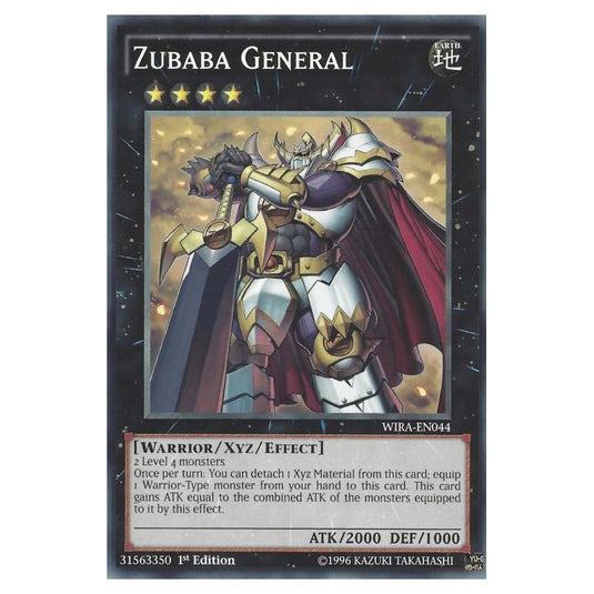 Yu-Gi-Oh! - Wing Raiders - Zubaba General (Common) WIRA-EN044