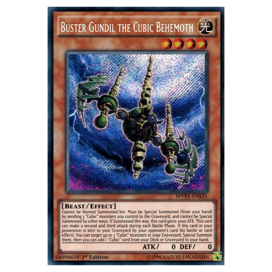 Yu-Gi-Oh! - Yu-Gi-Oh! The Dark Side of Dimensions Movie Pack Secret Edition - Buster Gundil the Cubic Behemoth (Secret Rare) MVP1-ENS35