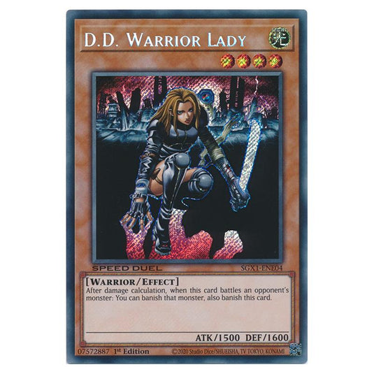 Yu-Gi-Oh! - Speed Duel GX - Duel Academy Box - D.D. Warrior Lady (Secret Rare) SGX1-ENE04