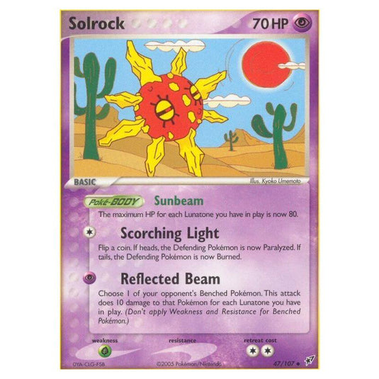 Pokemon - EX Deoxys - Solrock - 047/107