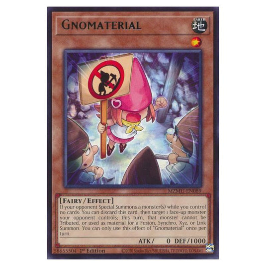Yu-Gi-Oh! - Maze of Muertos - Gnomaterial (Rare) - MZMU-EN089