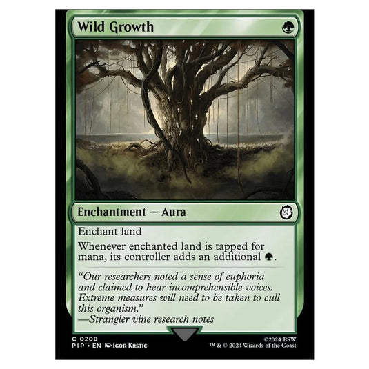 Magic The Gathering - Universes Beyond - Fallout - Wild Growth - 0208
