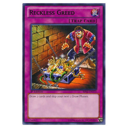 Yu-Gi-Oh! - Battle Pack 2 - War of the Giants - Reckless Greed (Rare) BP02-EN175