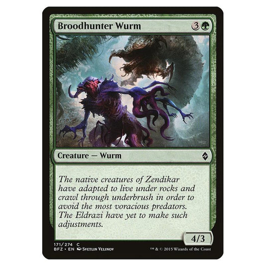 Magic The Gathering - Battle For Zendikar - Broodhunter Wurm - 171/274