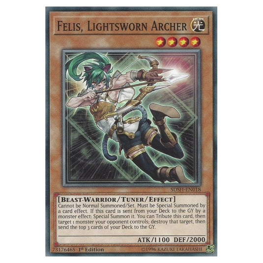 Yu-Gi-Oh! - Structure Deck - Shaddoll Showdown - Felis, Lightsworn Archer (Common) SDSH-EN018