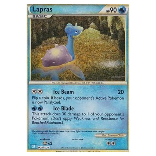 Pokemon - Pokémon Trading Card Game Classic - Blastoise & Suicune ex Deck - Lapras 008
