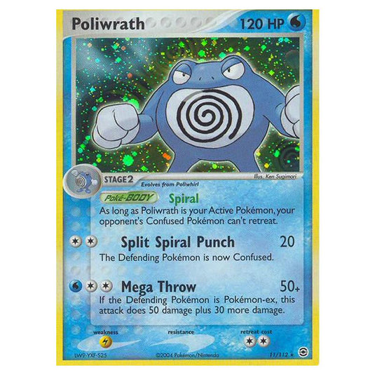 Pokemon - EX Series - FireRed & LeafGreen - Poliwrath - 11/112