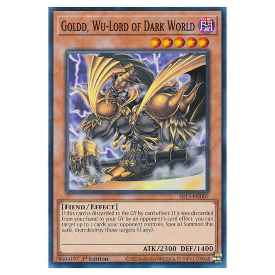 Yu-Gi-Oh! - Structure Deck - Dark World - Goldd, Wu-Lord of Dark World (Common) SR13-EN007