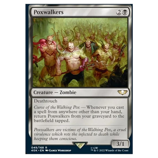 Magic The Gathering - Universes Beyond - Warhammer 40k - Poxwalkers - 049/168