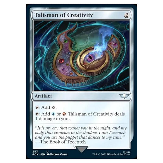 Magic The Gathering - Universes Beyond - Warhammer 40k - Talisman of Creativity - 253/168