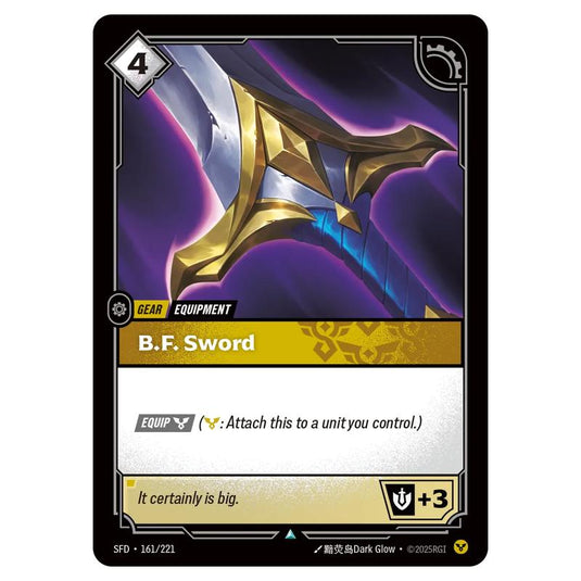 Riftbound: League of Legends TCG - Spiritforged - B.F. Sword - 161/221