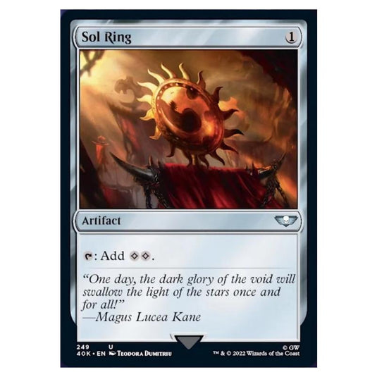 Magic The Gathering - Universes Beyond - Warhammer 40k - Sol Ring - 249/168