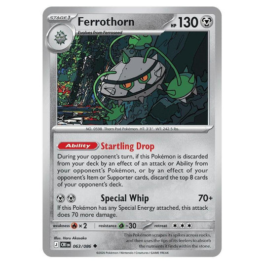 Pokemon - Mega Evolution - Chaos Rising - Ferrothorn - 063/086