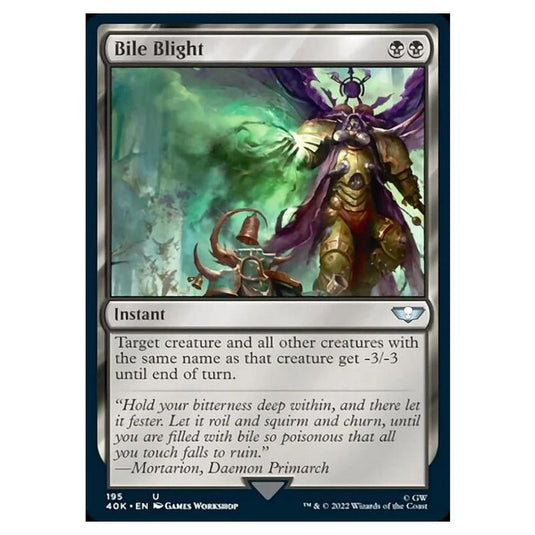 Magic The Gathering - Universes Beyond - Warhammer 40k - Bile Blight - 195/168