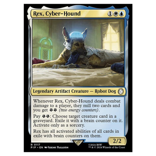 Magic The Gathering - Universes Beyond - Fallout - Rex, Cyber-Hound - 0117
