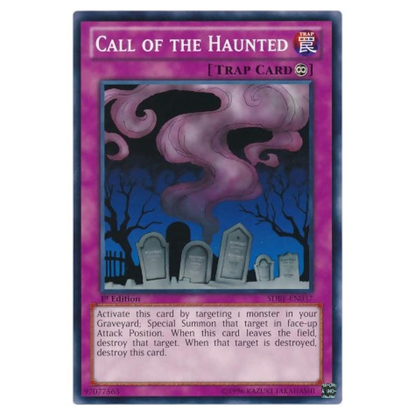 Yu-Gi-Oh! Call Of The Haunted Card (SDBE-EN037) - Common, Unlimited Edition From Saga Of Blue-Eyes White Dragon Deck