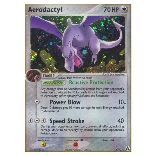 Pokemon - EX Legend Maker - Aerodactyl - 001