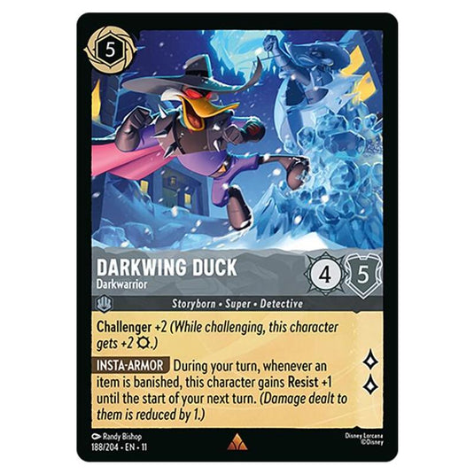 Lorcana - Winterspell - Darkwing Duck - Darkwarrior (Rare) - 188/204