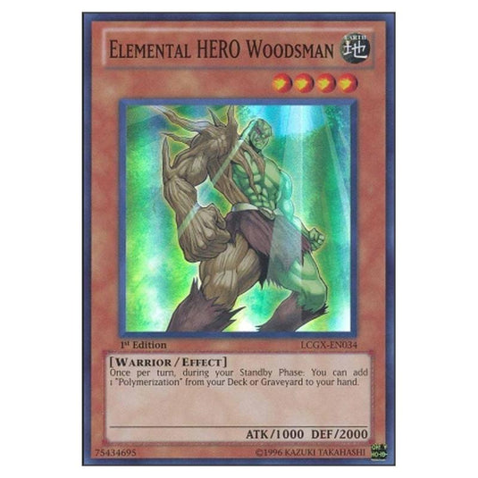 Yu-Gi-Oh! - Legendary Collection 2 - The Duel Academy Years Mega Pack - Elemental HERO Woodsman (Super Rare) LCGX-EN034