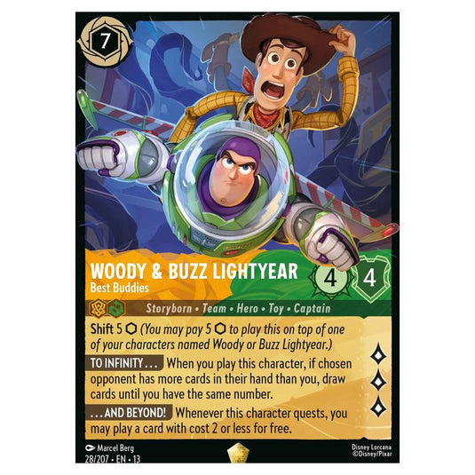 Lorcana - Attack of the Vine! - Woody & Buzz Lightyear - Best Buddies (Legendary) - 28/207