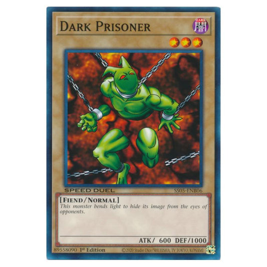 Yu-Gi-Oh! - Speed Duel Starter Decks - Twisted Nightmares - Dark Prisoner (Common) SS05-ENB06