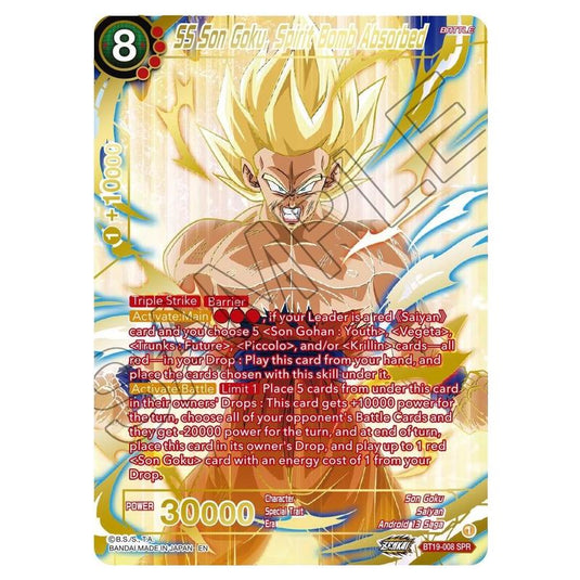 Dragon Ball Super - Fighter's Ambition - SS Son Goku, Spirit Bomb Absorbed - BT19-008sp