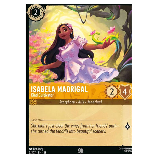 Lorcana - Attack of the Vine! - Isabela Madrigal - Kind Cultivator (Common) - 3/207