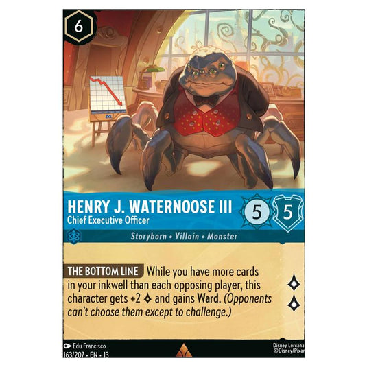 Lorcana - Attack of the Vine! - Henry J. Waternoose III - Chief Executive Officer (Rare) - 163/207
