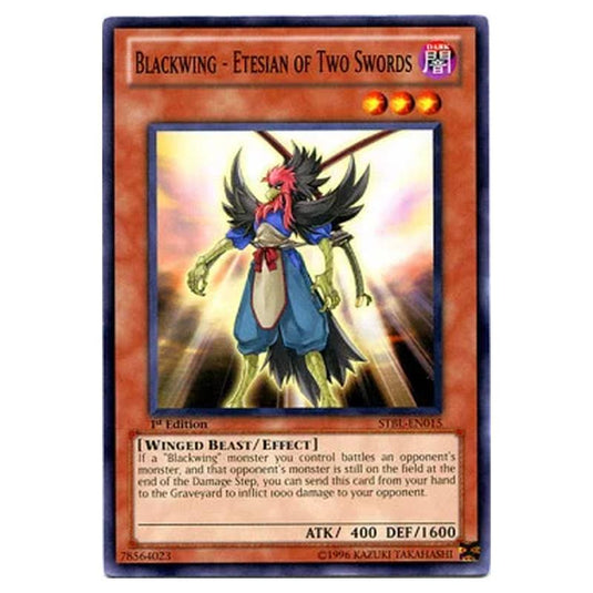 Yu-Gi-Oh! - Starstrike Blast - Blackwing - Etesian of Two Swords (Common) - STBL-EN015