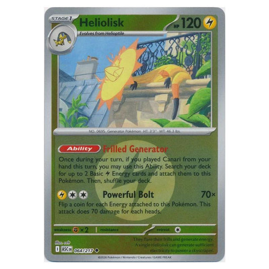 heliolisk pokemon card value Pokemon - Mega Evolution - Ascended Heroes - Energy Reverse Holo