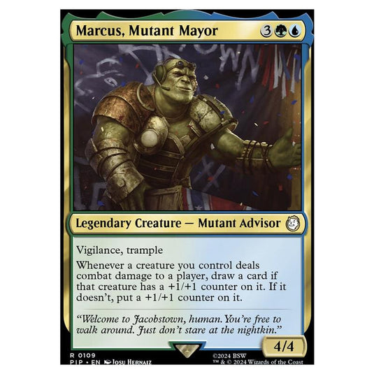 Magic The Gathering - Universes Beyond - Fallout - Marcus, Mutant Mayor - 0109