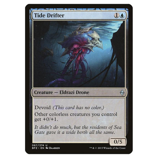 Magic The Gathering - Battle For Zendikar - Tide Drifter - 67/274
