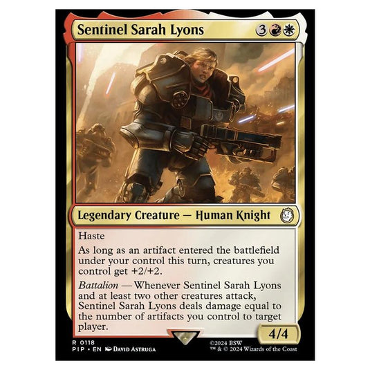 Magic The Gathering - Universes Beyond - Fallout - Sentinel Sarah Lyons - 0118