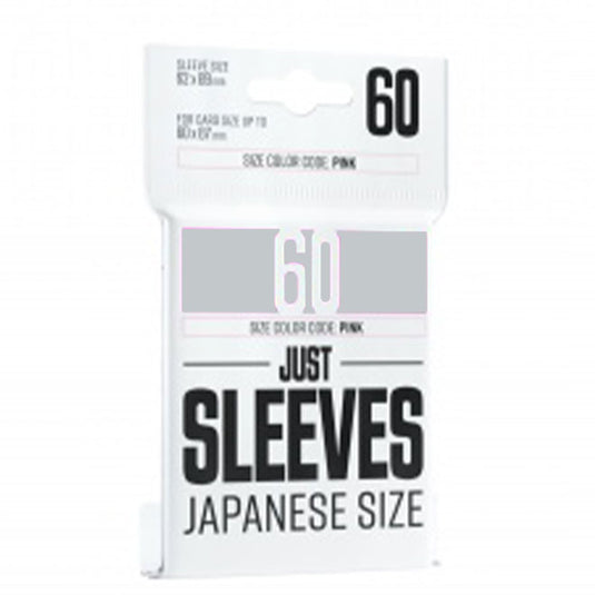 Just Sleeves - Japanese Size - White (60 Sleeves)
