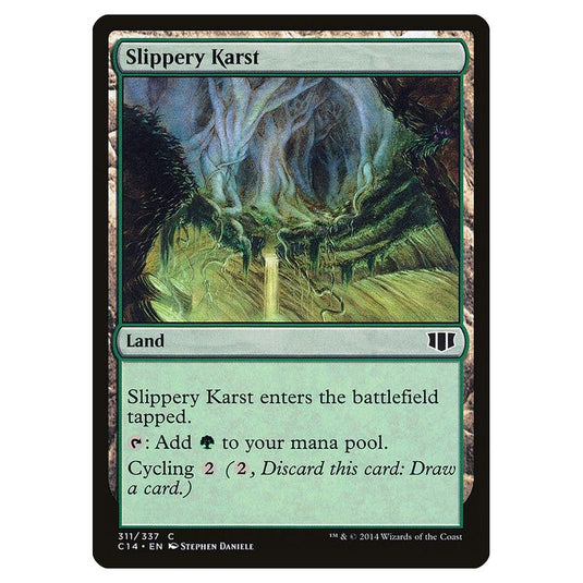 Magic The Gathering - Commander 2014 - Slippery Karst - 311