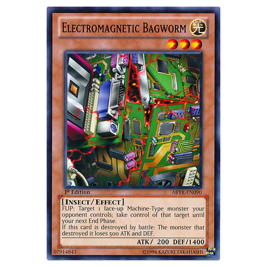 Yu-Gi-Oh! - Abyss Rising - Electromagnetic Bagworm (Common) ABYR-EN090