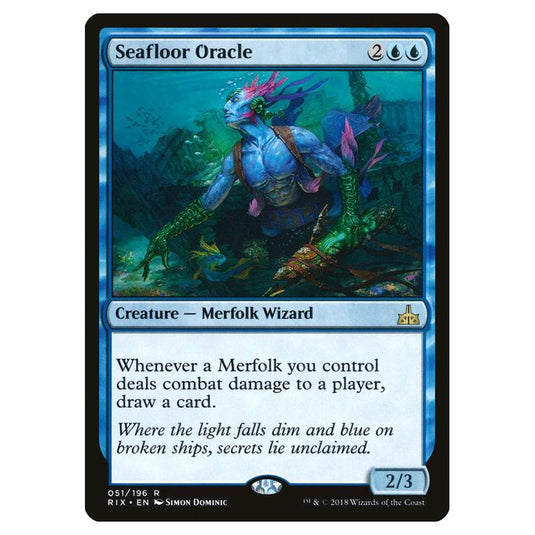 Magic The Gathering - Rivals Of Ixalan - Seafloor Oracle - 51/196 (Foil)