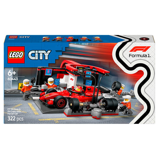 Lego - City - F1® Pit Stop & Pit Crew with Ferrari Car #60443