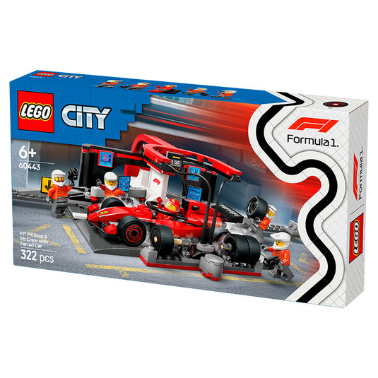 Lego - City - F1® Pit Stop & Pit Crew with Ferrari Car #60443