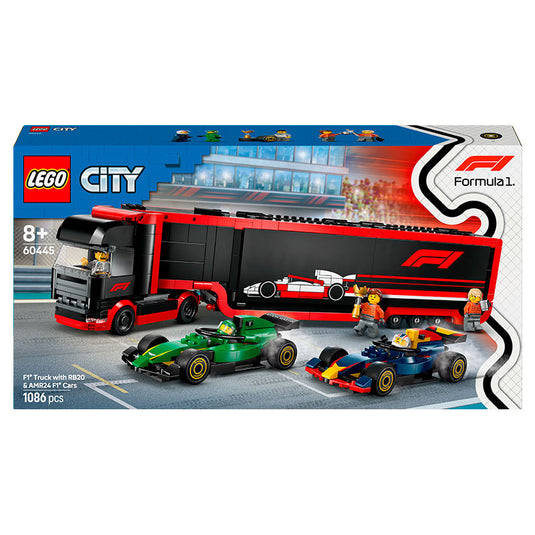 Lego - City - F1® Truck with RB20 & AMR24 F1® Cars #60445