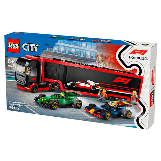 Lego - City - F1® Truck with RB20 & AMR24 F1® Cars #60445