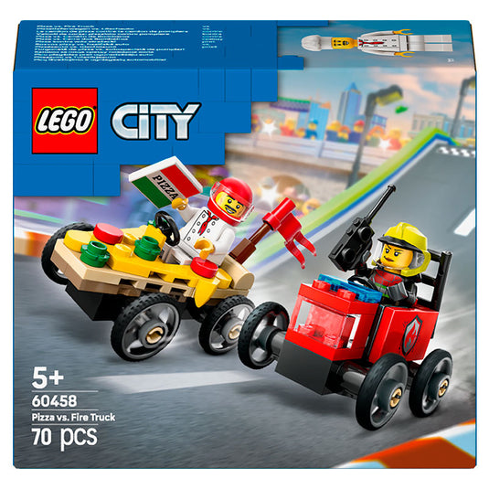 Lego - City - Pizza vs. Fire Truck Race Car Pack #60458