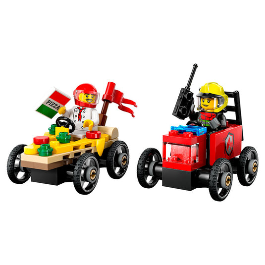 Lego - City - Pizza vs. Fire Truck Race Car Pack #60458