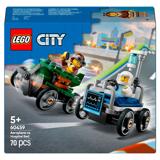 Lego - City - Aeroplane vs. Hospital Bed Race Car Pack #60459