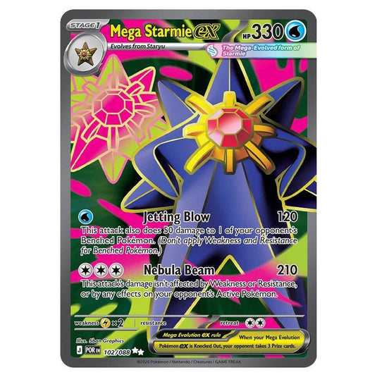 Pokemon - Mega Evolution - Perfect Order - Mega Starmie ex - 102/088