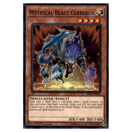 Yu-Gi-Oh! - Structure Deck - Order of the Spellcasters - Mythical Beast Cerberus (Common) SR08-EN008